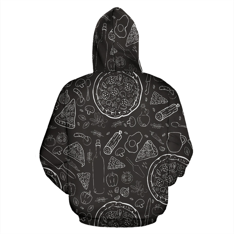Pizza Pattern  Zip Up Hoodie