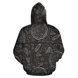 Pizza Pattern  Zip Up Hoodie