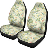 Hand Drawn Sea Turtle Fish Pattern  Universal Fit Car Seat Covers