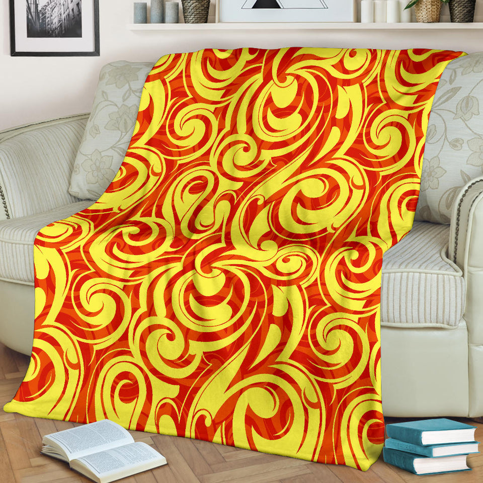 Fire Flame Design Pattern Premium Blanket