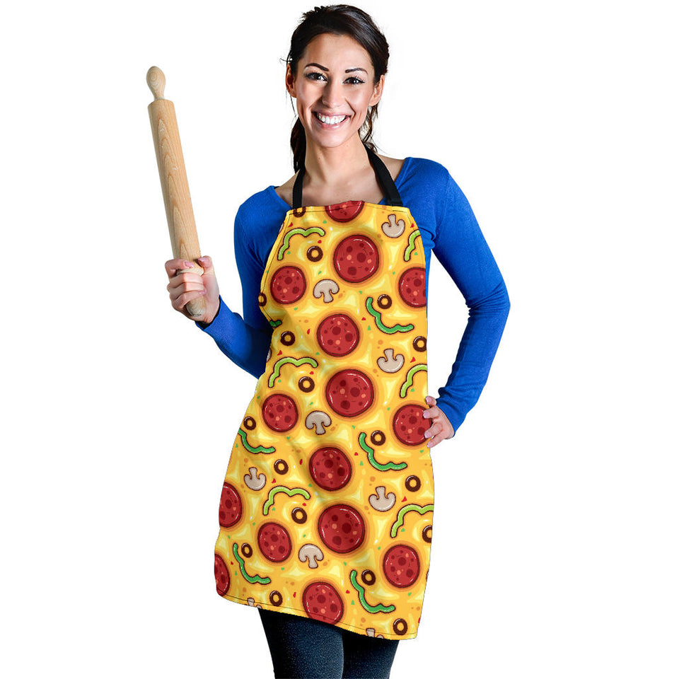 Pizza Texture Pattern Adjustable Apron