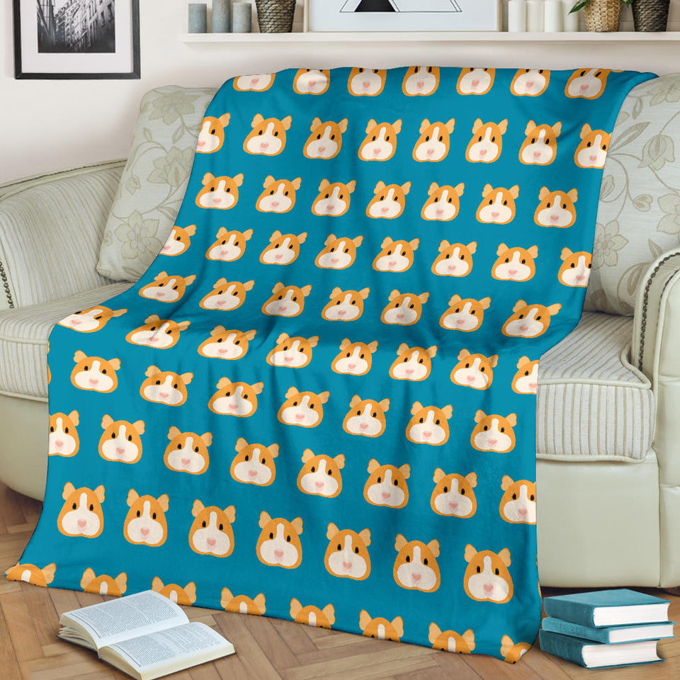 Guinea Pig Pattern Print Design 03 Premium Blanket