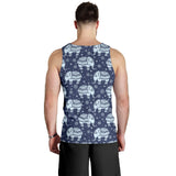Elephant tribal design pattern Men Tank Top