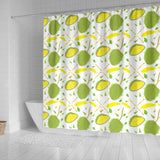 Durian Pattern Background Shower Curtain Fulfilled In US