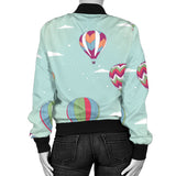 Hot Air Balloon Design Pattern Women'S Bomber Jacket