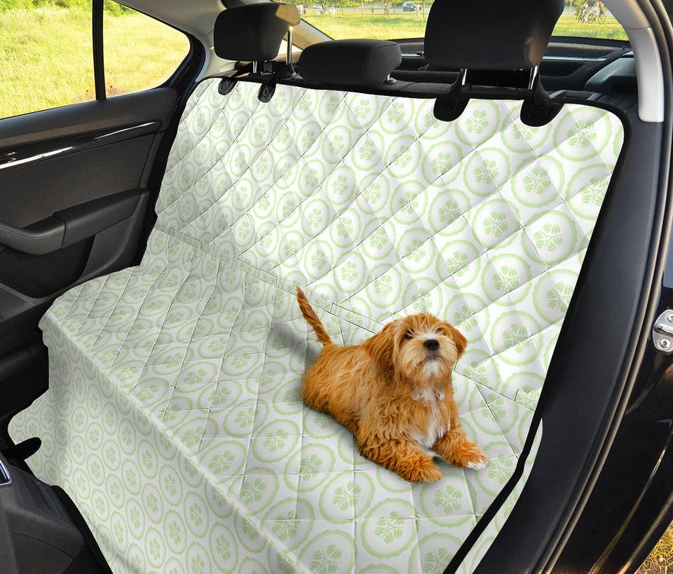 Cucumber Pattern Background Dog Car Seat Covers