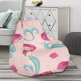 Cute Little Mermaid Pattern Bean Bag Cover
