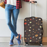 Coffee Bean Leave Pattern Luggage Covers