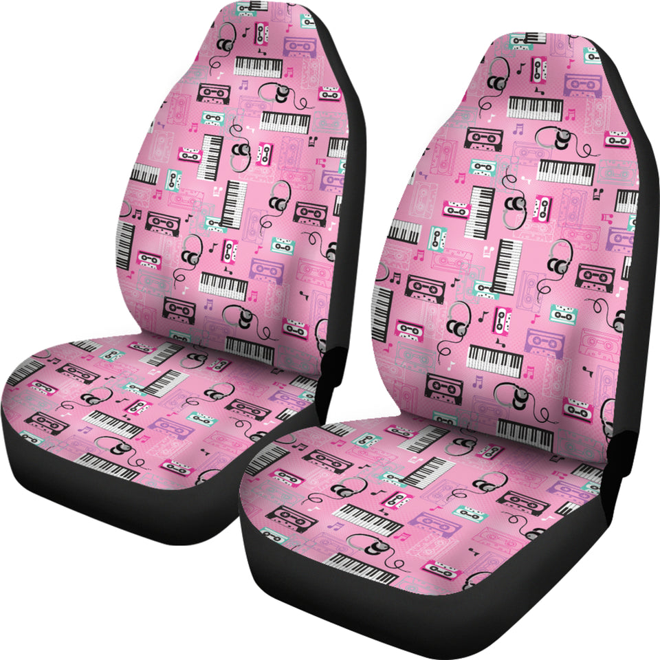 Piano Pattern Print Design 01 Universal Fit Car Seat Covers