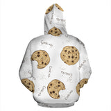 Sketch Style Cookie Pattern Men Women Pullover Hoodie
