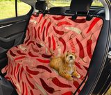 Beautiful Chili Peppers Pattern Dog Car Seat Covers