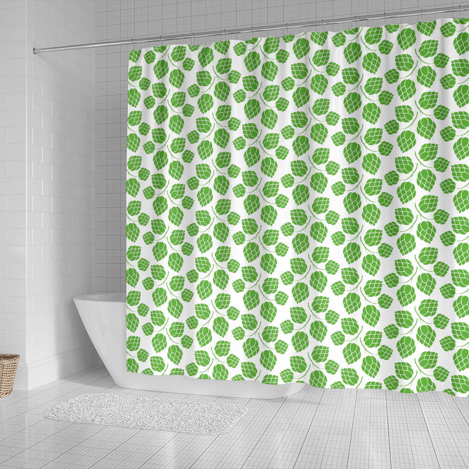Hop Pattern Background Shower Curtain Fulfilled In US