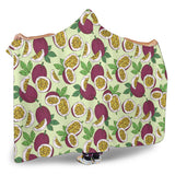Passion Fruit Pattern Hooded Blanket
