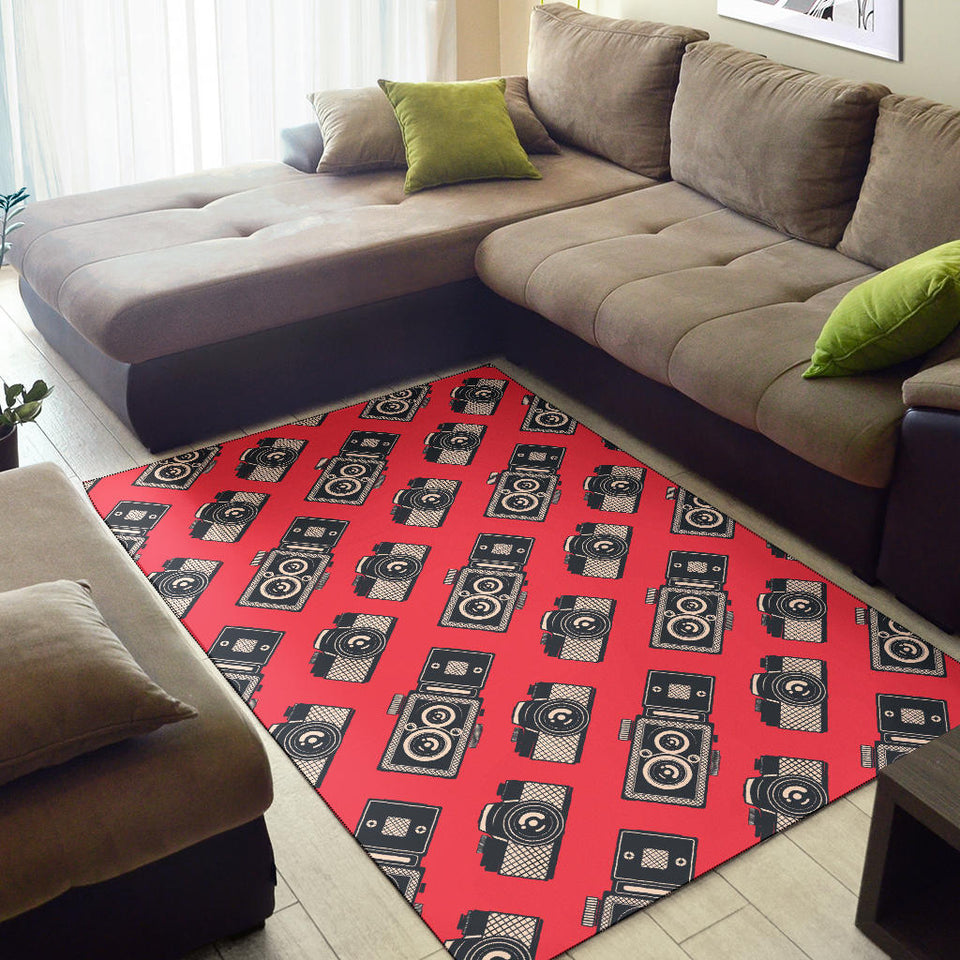 Camera Pattern Print Design 05 Area Rug