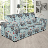 Lovely Sea Otter Pattern Sofa Slipcover