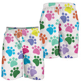 Dog Paws Pattern Print Design 01 Men Shorts