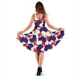 Kangaroo Australian Pattern Sleeveless Midi Dress