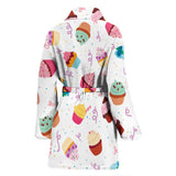 Cake Cupcake Design Pattern Women'S Bathrobe