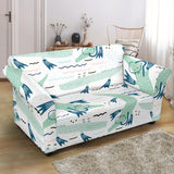 Crocodile Diver Pattern Loveseat Couch Slipcover