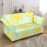 Slice Of Lemon Pattern Loveseat Couch Slipcover