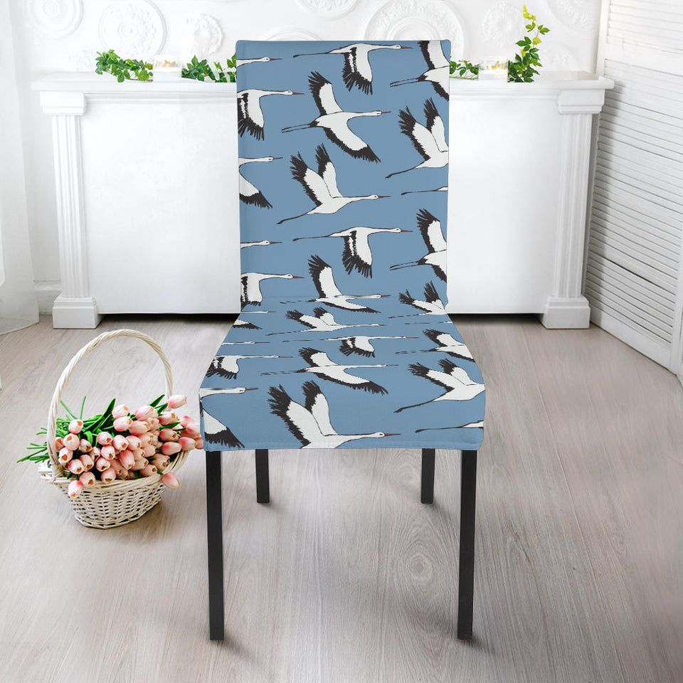 Seagull Pattern Print Design 04 Dining Chair Slipcover