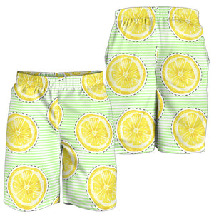 Slice Of Lemon Pattern Men Shorts