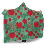 Tomato Design Pattern Hooded Blanket