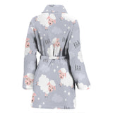 Sweet Dreams Sheep Pattern Women'S Bathrobe