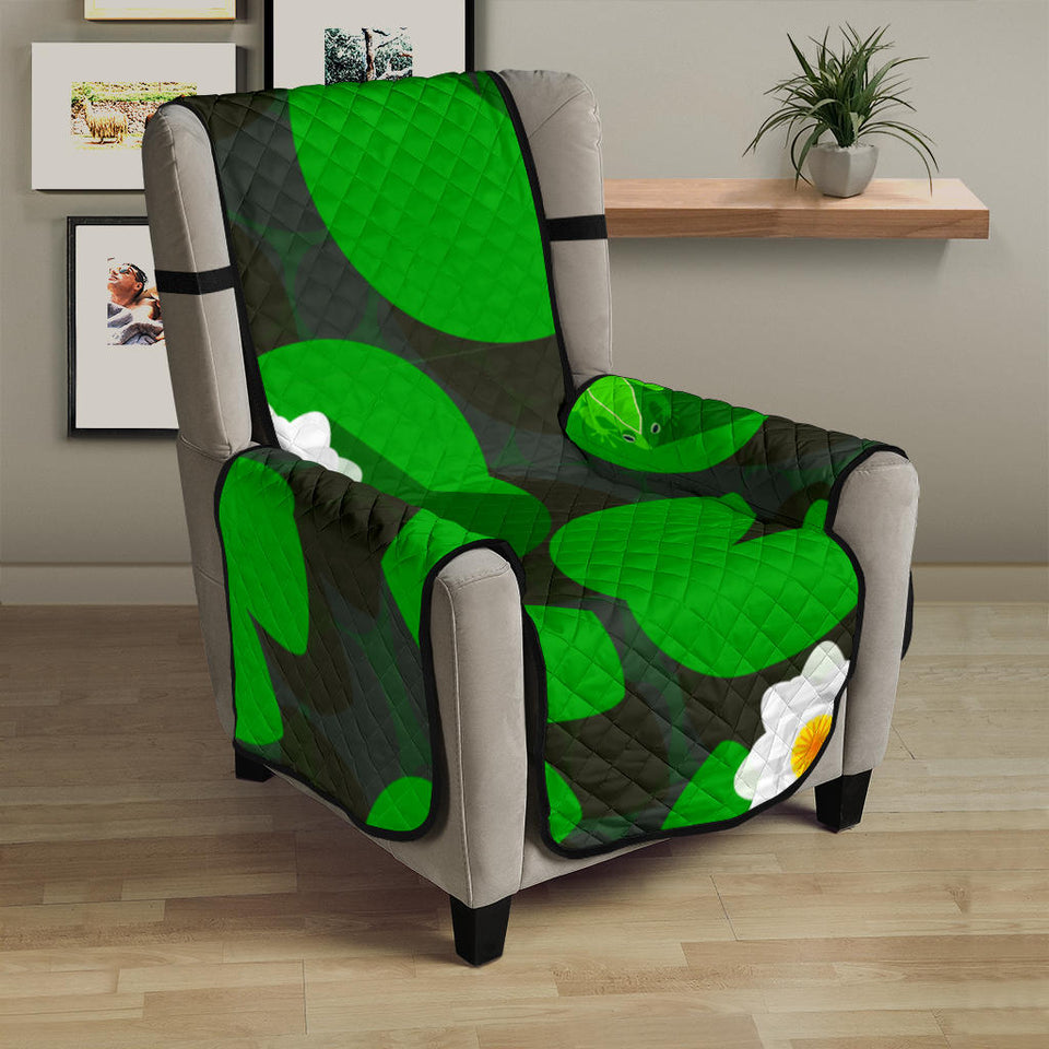 Frog waterlily pattern Chair Cover Protector