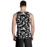 Crow illustration pattern Men Tank Top
