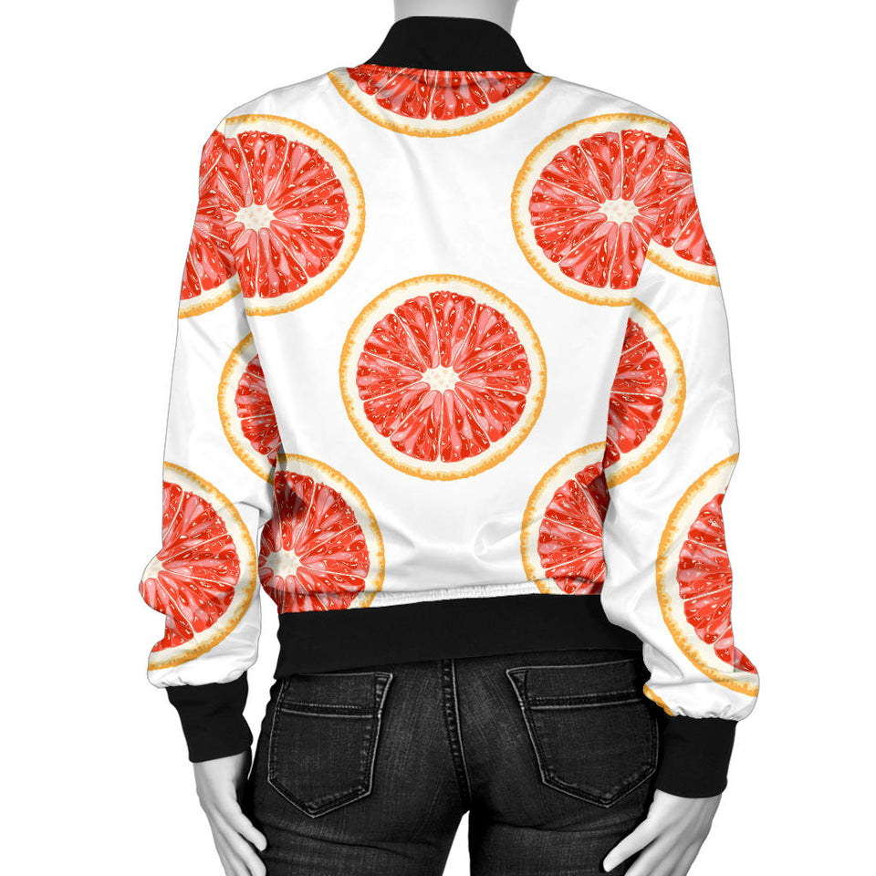 Grapefruit Pattern Women'S Bomber Jacket