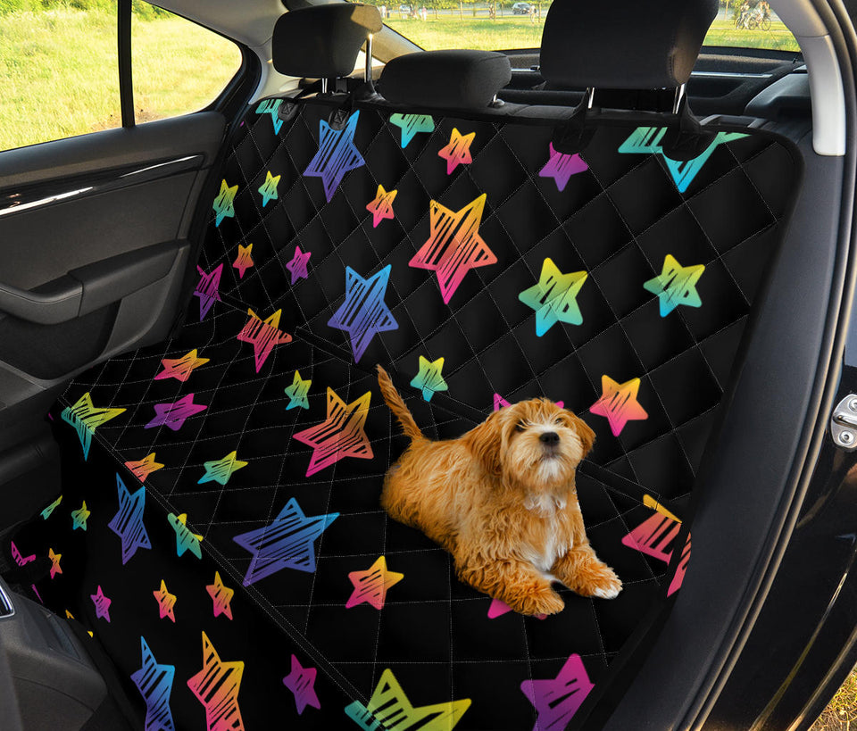 Colorful Star Pattern Dog Car Seat Covers