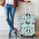 Cute Baby Panda Pattern Cabin Suitcases Luggages