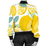 Lemon Design Pattern Women'S Bomber Jacket