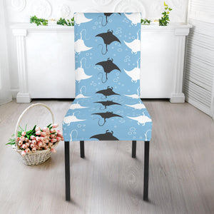 Stingray Pattern Print Design 03 Dining Chair Slipcover