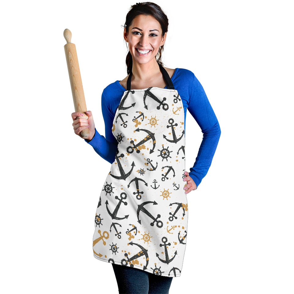 Anchors Rudders Pattern Adjustable Apron