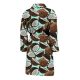 Coconut Pattern Print Design 03 Men's Bathrobe