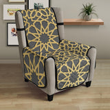 arabic star gold pattern Chair Cover Protector