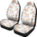 Shiba Inu Dog Pattern  Universal Fit Car Seat Covers
