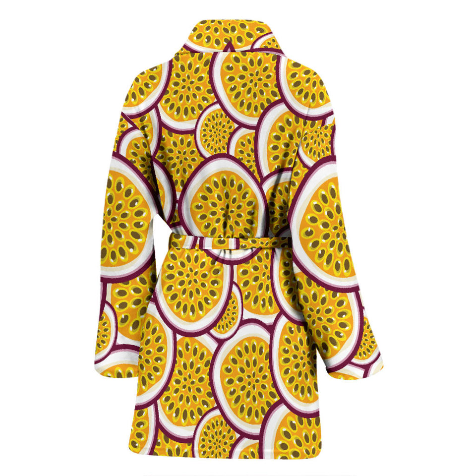 Passion Fruits Slice Pattern Women'S Bathrobe