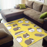 Cute Hamster Pattern Area Rug