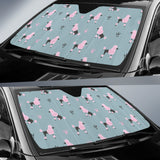 Poodle Dog Pattern Car Sun Shade