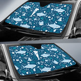 Cute Shark Pattern Car Sun Shade