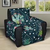 Cactus glass terrarium pattern Recliner Cover Protector