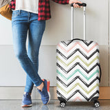 Zigzag  Chevron Paint Pattern Cabin Suitcases Luggages