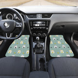 Cute Hamster Cheese Pattern Front And Back Car Mats