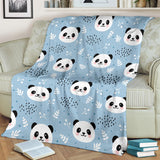 Cute Panda Pattern Premium Blanket