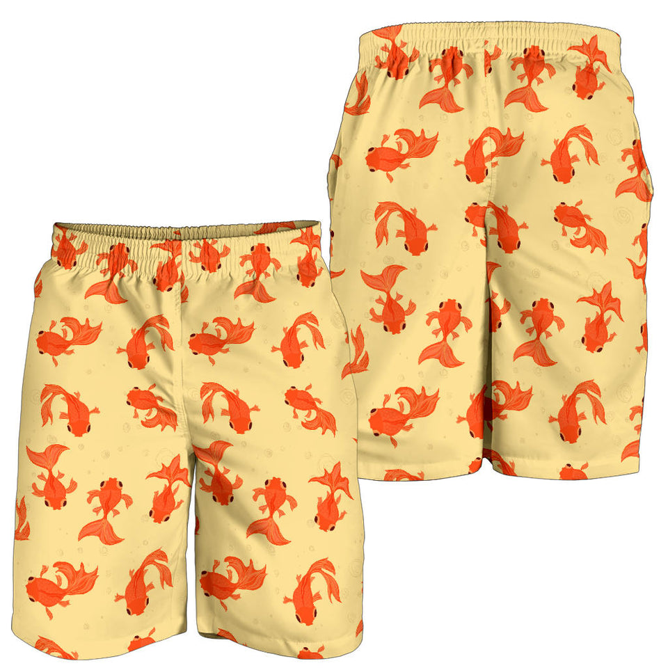 Goldfish Pattern Print Design 02 Men Shorts