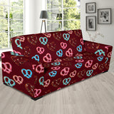 Pretzels Pattern Print Design 05  Sofa Slipcover