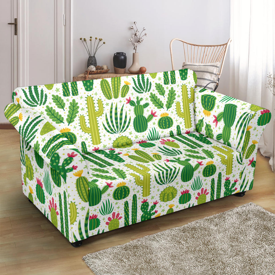 Cactus Pattern Loveseat Couch Slipcover